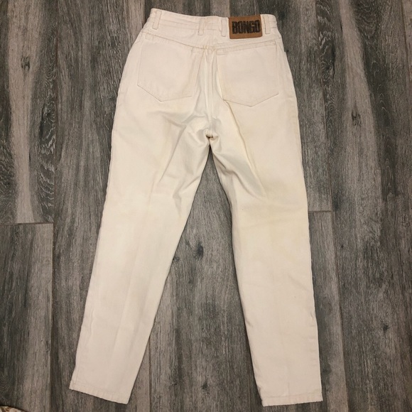 Vtg Bongo Cream Vanilla High Waisted Jeans - Picture 2 of 4